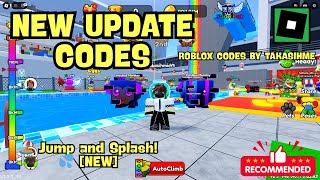 NEW UPDATE CODES Jump and Splash ROBLOX #roblox