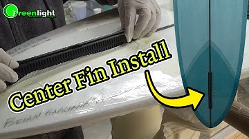 Surfboard Building: Install a Longboard Surfboard Center Fin Boxes