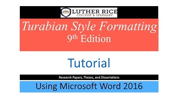 Conquer Turabian Style Formatting -9th Edition