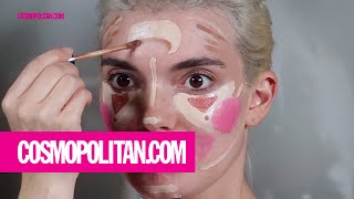 Clown Contouring Makeup Tutorial | Cosmopolitan screenshot 4