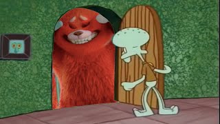 Squidward Please Come In Turning Red Panda Awooga