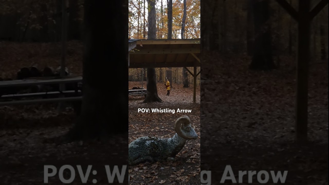 Whistling arrows with horsebow 