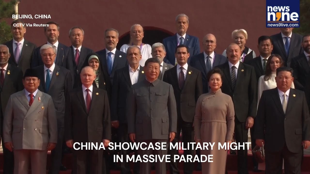 China showcase military might in massive parade | News9 #china - YouTube
