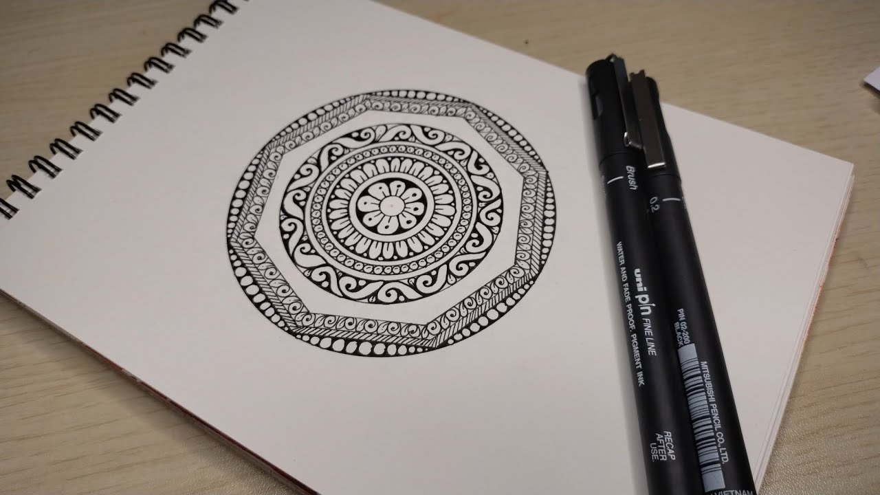 Simple mandala patterns🔆🔆 #mandalaart #mandala #drawing #art #zenpatterns #auramandalas #zentangle