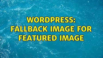 Wordpress: fallback image for featured image