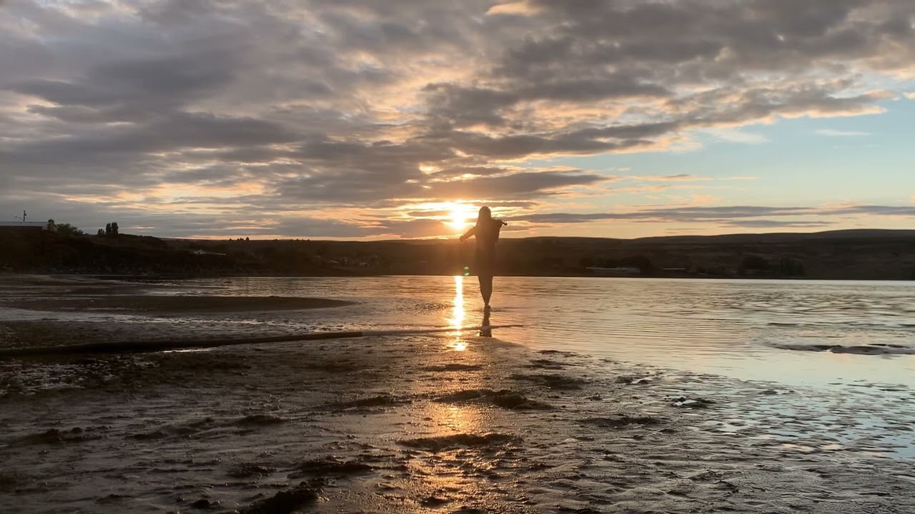 Sacred Waters Violin Sunset at Soap Lake