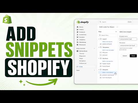 How to Add Snippets in Shopify (Step by Step Guide)