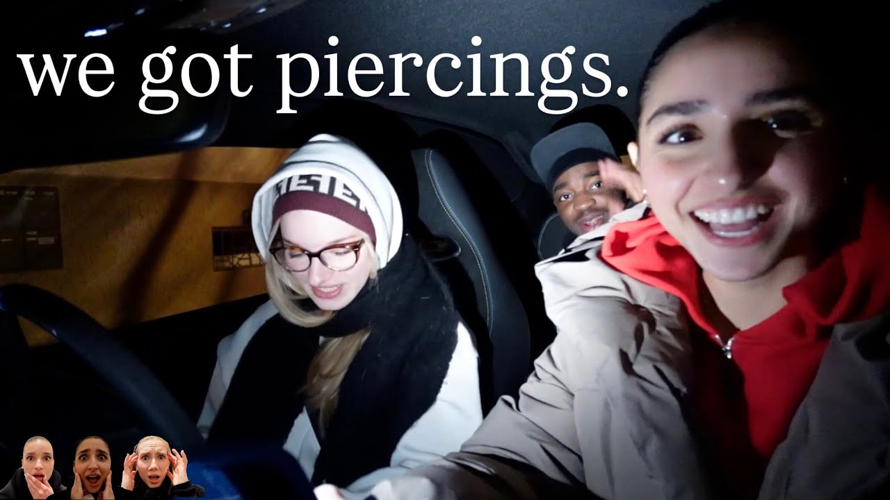 getting piercings with friends | hometown vlog