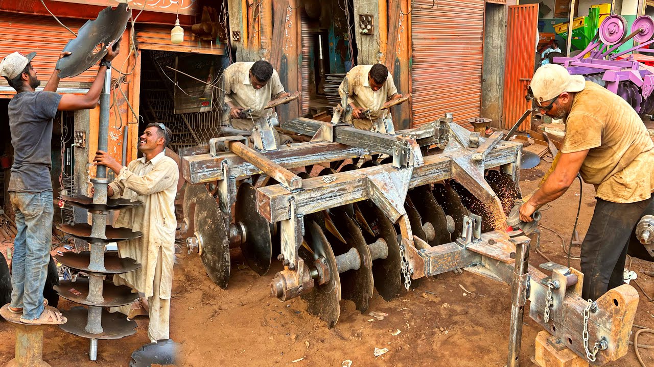 How Disc Harrow Are Manufactured  Production Process of Disc Harrow for Agriculture 