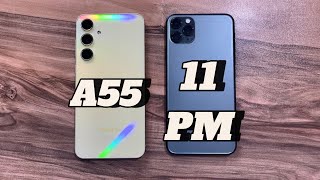 Samsung Galaxy A55 vs iPhone 11 Pro Max