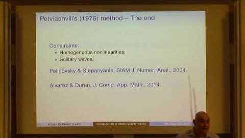 Prof. Didier Clamond | Fast computation of steady surface gravity waves