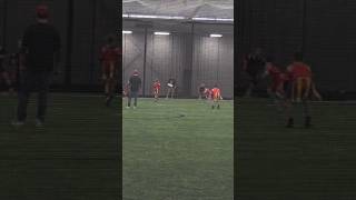 Covering the field, bam interception #youthflagfootball #youthfootball #rise #flagfootball #defense
