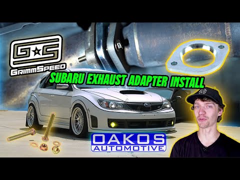 SUBARU WRX/STI CATBACK INSTALL WITH GRIMMSPEED ADAPTER!