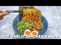 EASY Soy Garlic Chicken Ramen 🍗🧄🍜  Simple Homemade Ramen