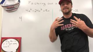 Factoring out a Monomial