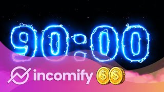 Electric Timer ⚡ 90 Minute Countdown | Visit INCOMIFY.NET