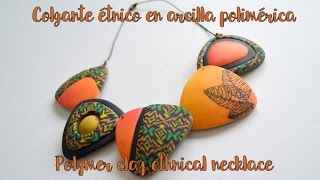 Collar étnico en arcilla polimérica | ELEOJOTA00 | TUTORIAL