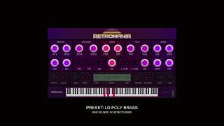 Retromania Retro Pop Synthwave 80s Virtual Instrument Plugin (Free Version Available)