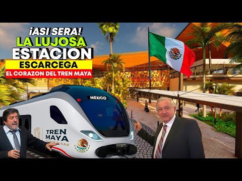 😲Asi sera La estacion Escarcega, El corazon del Tren Maya, Moderna y Tecnologica.