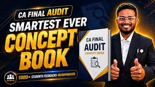 New Concept Book Complete Details | Crisp, Smart & Best | CA Final Audit Nov'26 | AIR 5, 6, 32