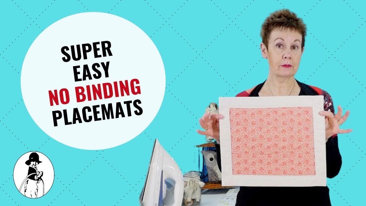 How to make easy no binding placemats youtube