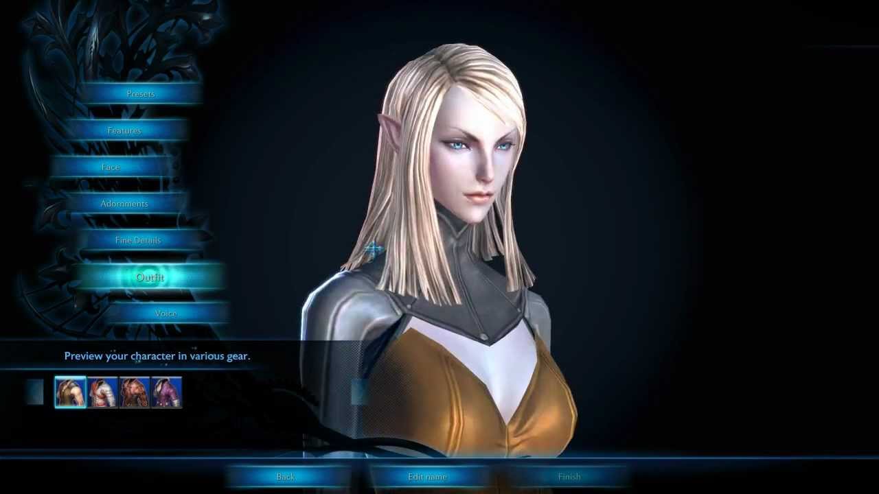 Tera- High Elf Female Character Creation - YouTube