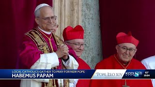 Local Catholics gather for Mass to pray for new pope