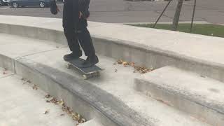 Erick failed attempt at Ollie off a ledge