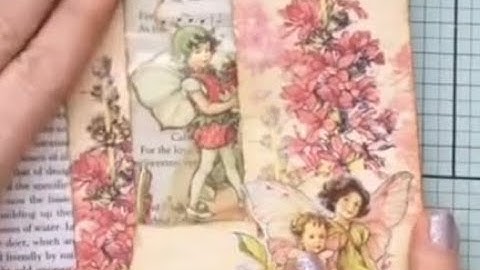 ✂️ Process Video 🧚‍♀️ Flower Fairies || Window Envelope Flip With Pocket
