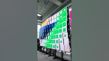 The movement of the 3D Kinetic Screen looks very smooth :) #kineticscreen #videowall #ledwall #led