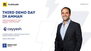 Cayyesh Pitch | Flat6Labs Third Demo Day in Amman | #F6LDemoDay
