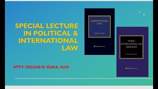 SPECIAL LECTURE IN POLITICAL & INTERNATIONAL LAW screenshot 3