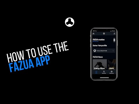 HOW TO connect and use my FAZUA Energy Bike with the FAZUA App