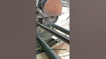 Bamboo Cutting with a Saw Machine: Precision Work