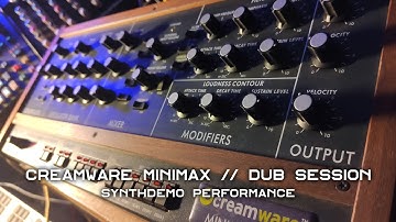 Creamware MINIMAX (Minimoog, Sound/Filter Demonstration, Techno Dub)