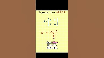 📐 Inverse of a Matrix | Easy Explanation & Example | Part 1 @iammoazzamsultan #igcse #maths #shorts
