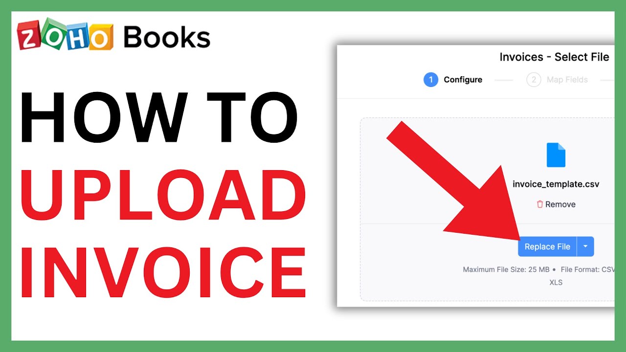 How to Upload Invoice in Zoho Books [QUICK GUIDE] - YouTube