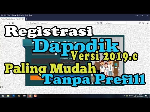 Cara Paling Mudah Registrasi DAPODIK 2019.c Tanpa Prefill