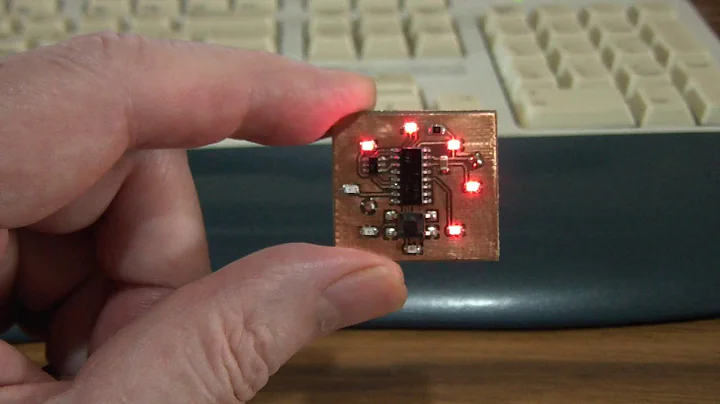 Tiny PIC10F200 microcontroller in action