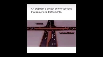 Intersection that requires no traffic lights: