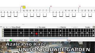 アザレアの風 / UNISON SQUARE GARDEN / ベース [TAB] Azalea no Kaze - Bass