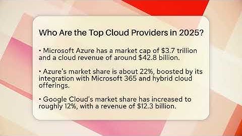 Who Are the Top Cloud Providers in 2025? | Cloud Stack Studio News