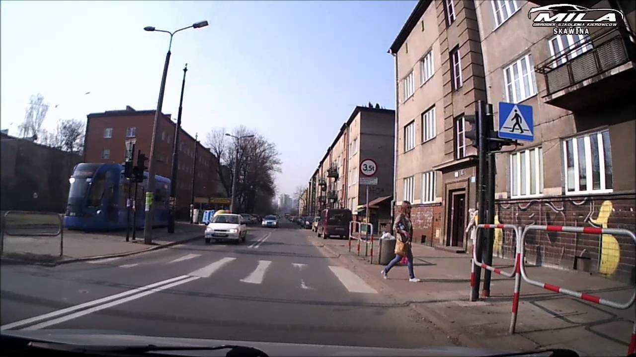 MORD Kraków Balicka - Przykładowa trasa egzaminacyjna #1