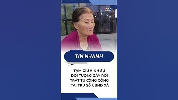 Tạm giữ hình sự đối tượng gây rối trật tự công cộng tại trụ sở UBND xã
