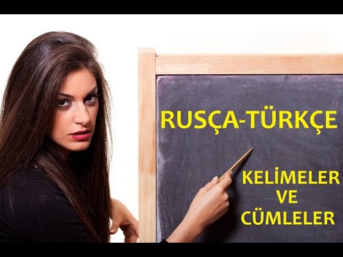 RUSÇA TÜRKÇE KELİMELER VE CÜMLELER - YouTube