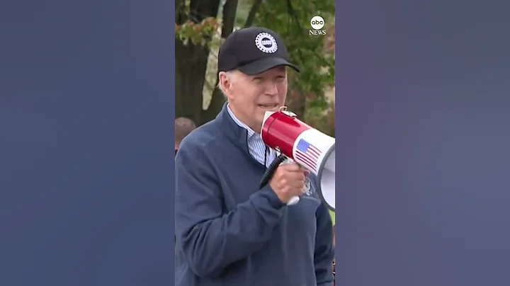 Pres. Biden joins UAW on picket line in Michigan. #shorts