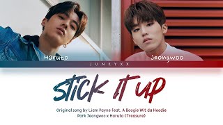 Treasure (트레저) Haruto X Jeongwoo 'Stick It Up' (Cover) | [Color Coded Lyrics]