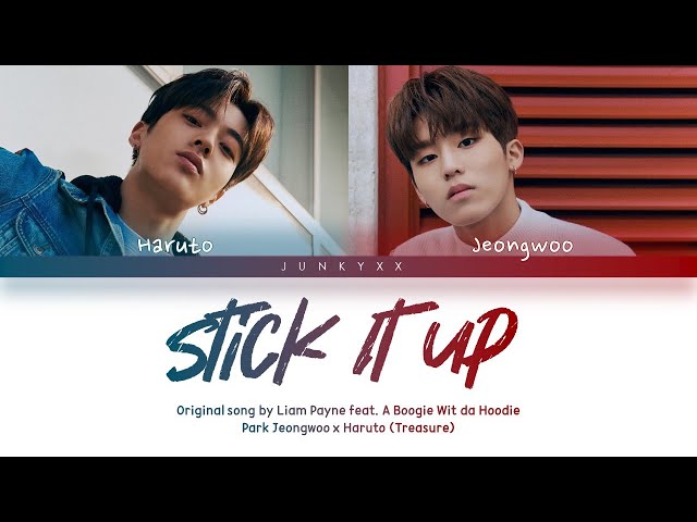 Treasure (트레저) Haruto X Jeongwoo 'Stick It Up' (Cover) | [Color Coded Lyrics] class=