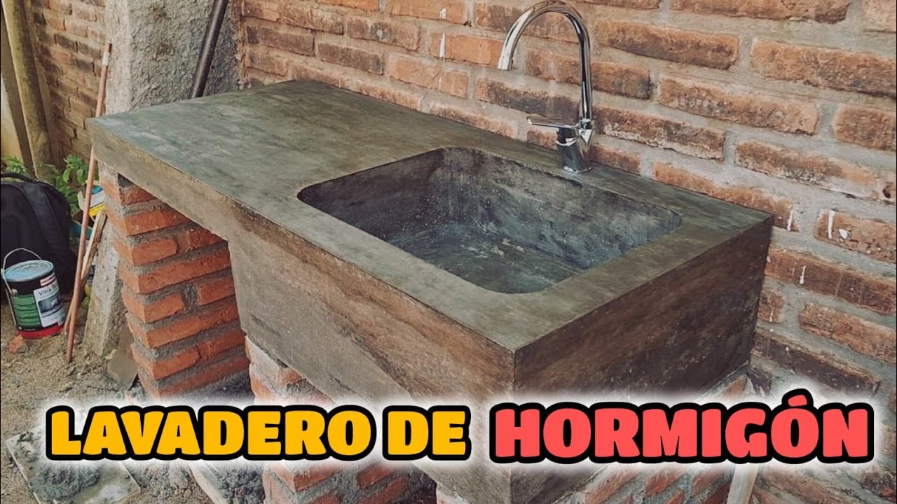 Cómo HACER un LAVADERO de HORMIGÓN Paso a Paso | Proceso Completo DIY 🛠️🏗️