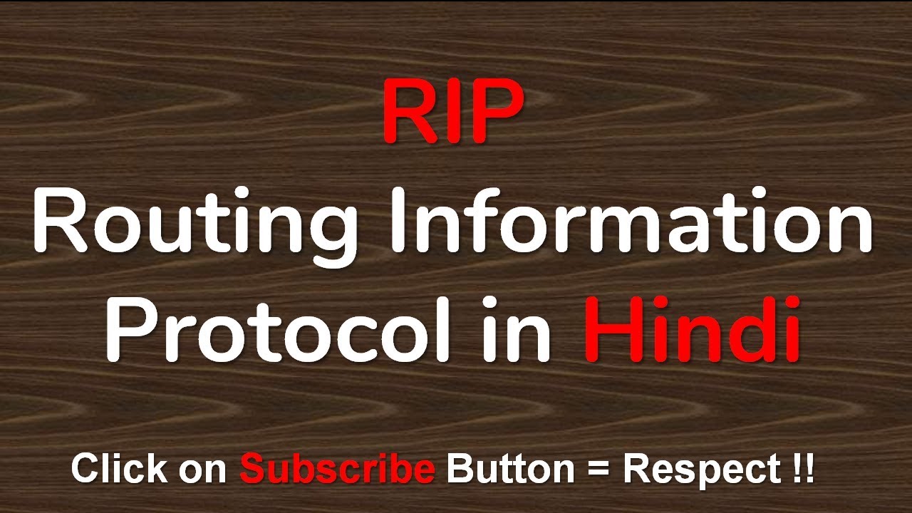 Routing Information Protocol In Hindi YouTube